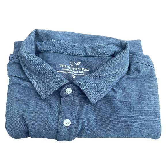 Vineyard Vines Edgartown Polo Golf Shirt Mens XL Short Sleeve 44" Chest Blue - Picture 2 of 9